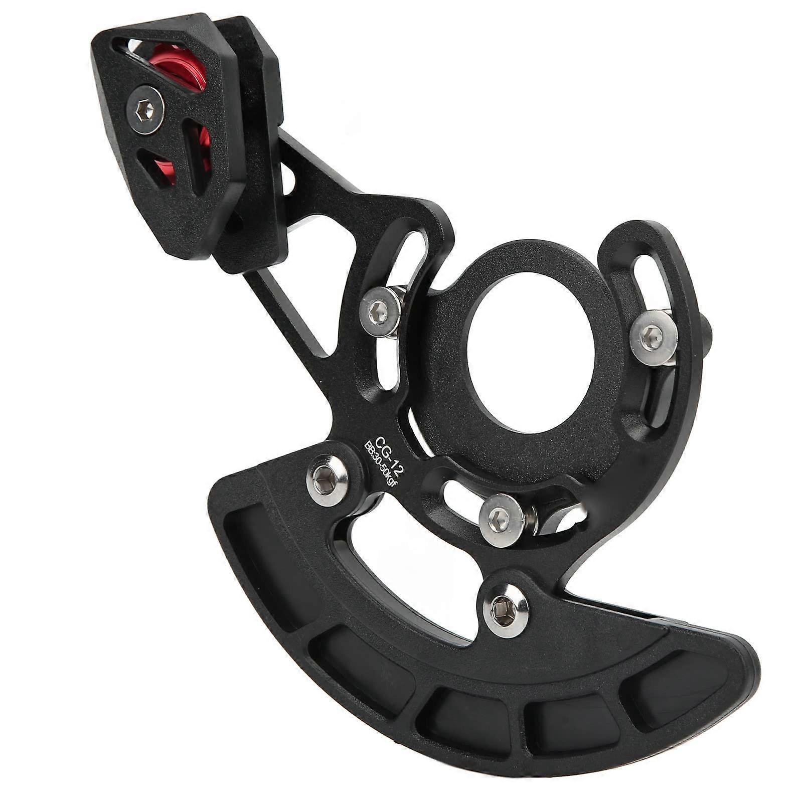 Aluminium Alloy CG12 Single Disc Direct Mount Chainring Chain Protector for Bikes, Black, 64mm Bolt Pattern