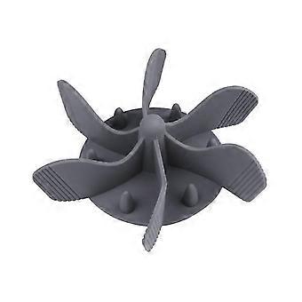 Anti Gluttonous Dog Bowl Accessories Bowls for Dogs Promotes Healthy Eating and Slow Digestion, Cuttable Size, Fixed by 36 Small Suction Cups (Grey)(b