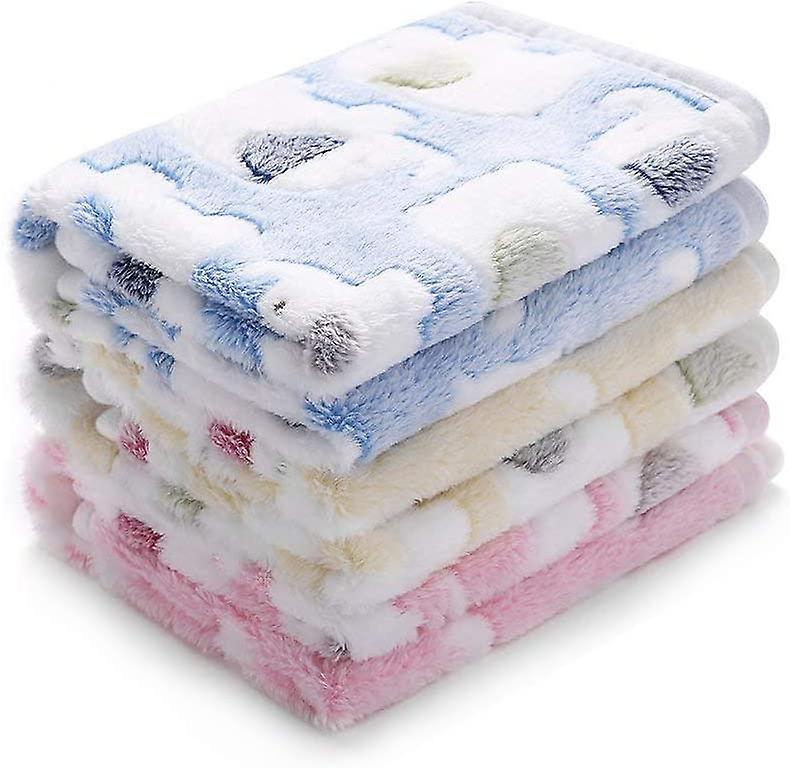 Ultra-Soft Plush Blanket for Dog/Cat 3 Pieces Elephant Small (60 * 40cm)