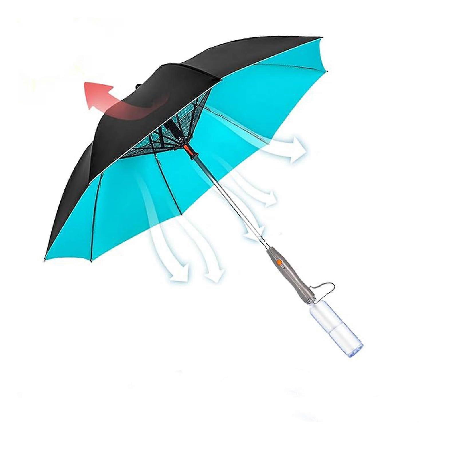 3 In 1 Umbrella with Fan, Misting Fan Umbrella with, Summer Cooling