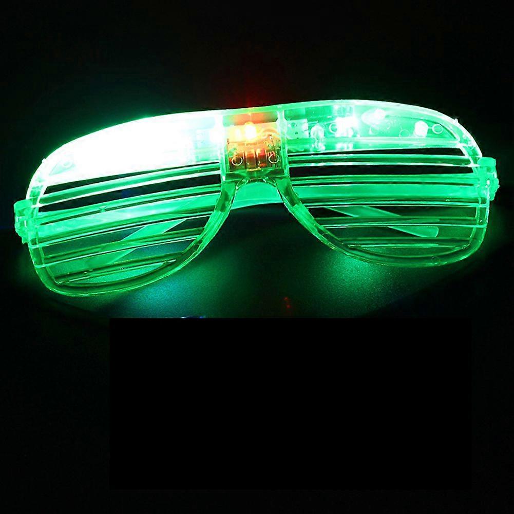 Christmas LED Blinds Glasses Party Luminous Light Up Rave Costume Decor