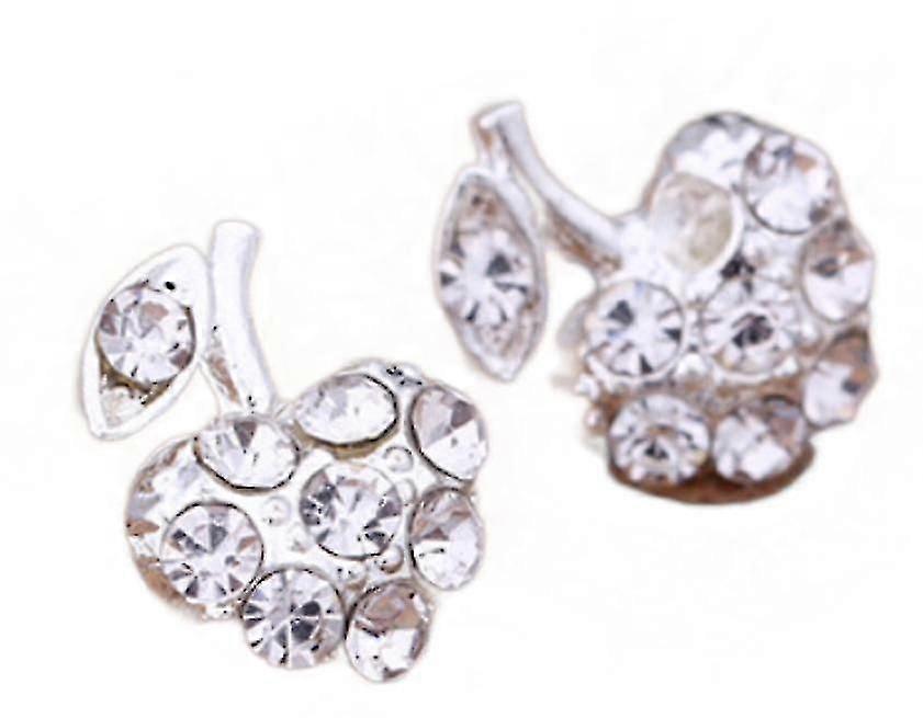 (maçã com diamantes)brincos de bugiganga