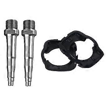 Cykelpedal cleats covers til nul med 2stk cykel titanium pedal spindler til nul X1 X2