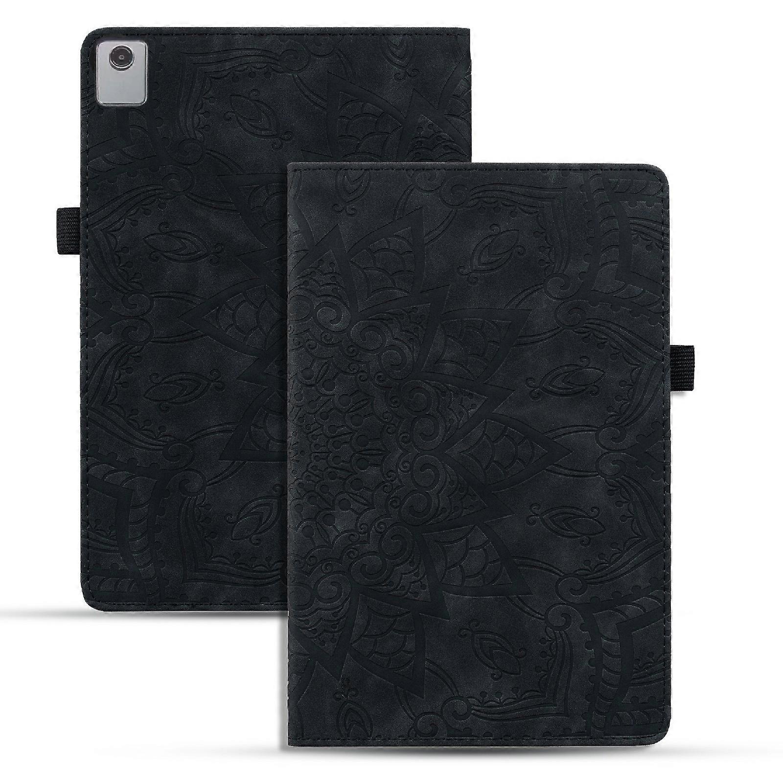 Calf Texture Präglat Läder Tablettfodral