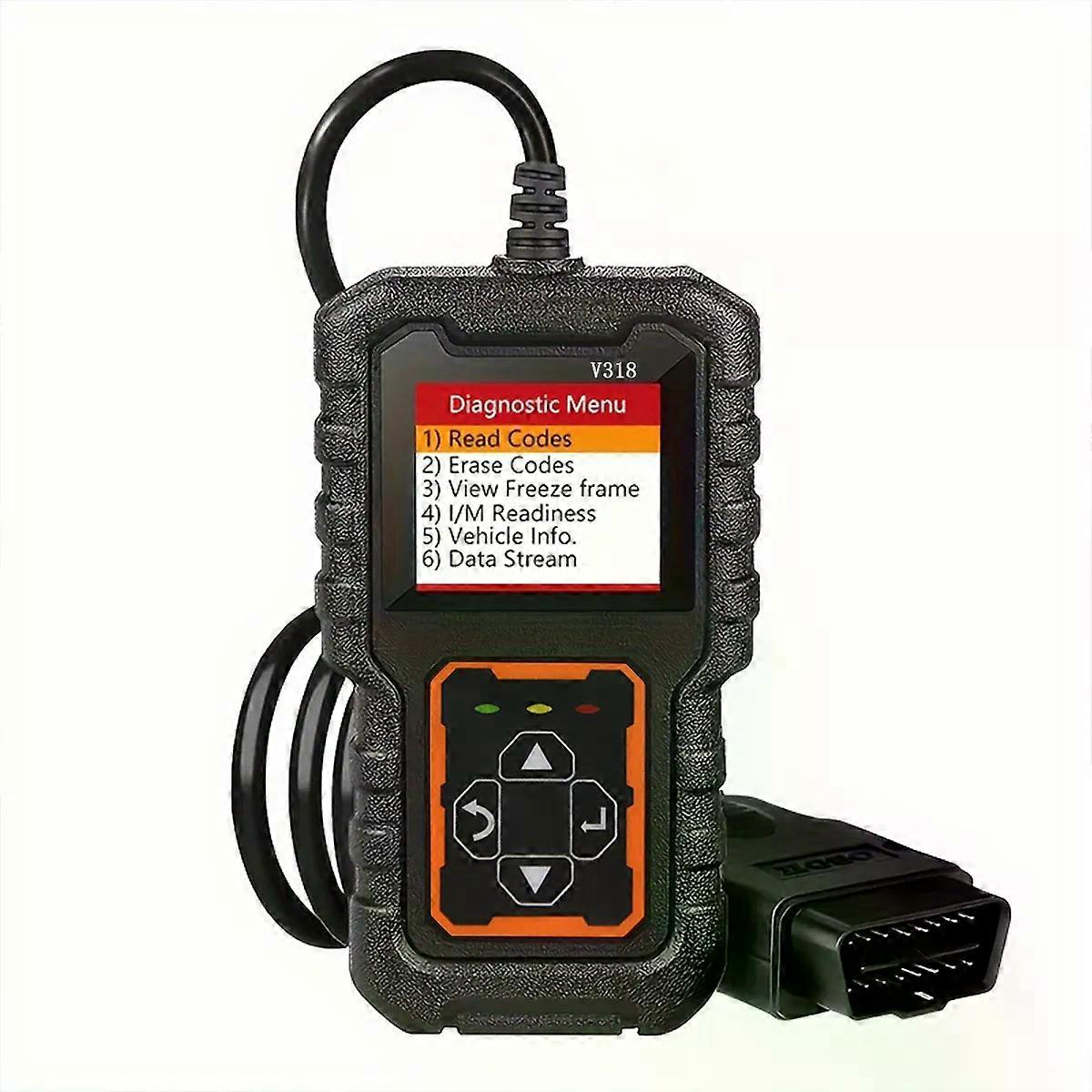 Car OBD2 Scanner Diagnostic Tool Code Reader, Car Voltage Tester Engine Fault Code Scanner, Charging Tester Diagnostic V318