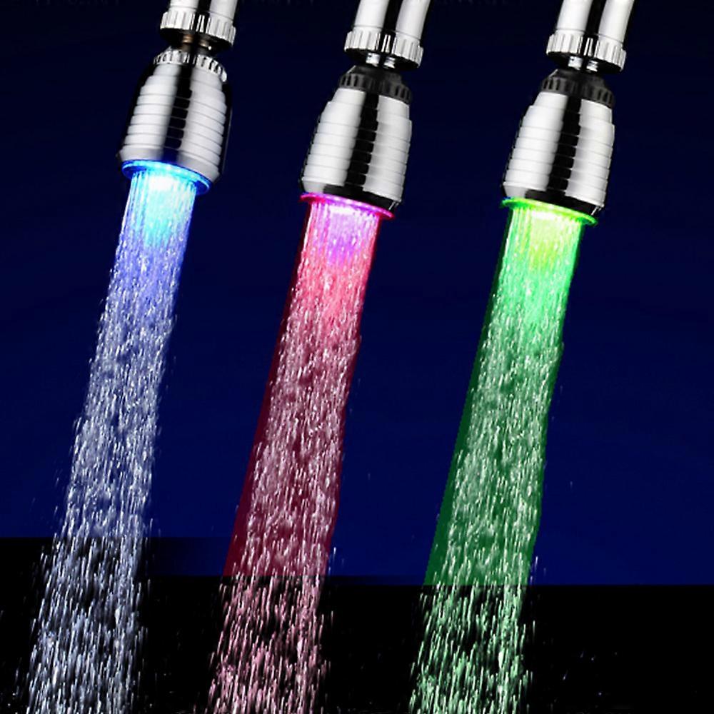 LED Adjustable Tap Aerator Temperature-Sensitive Colour-Changing Faucet Attachment 360° Rotation 6.7cm by 3.5cm Durable Material for Kitchen Us
