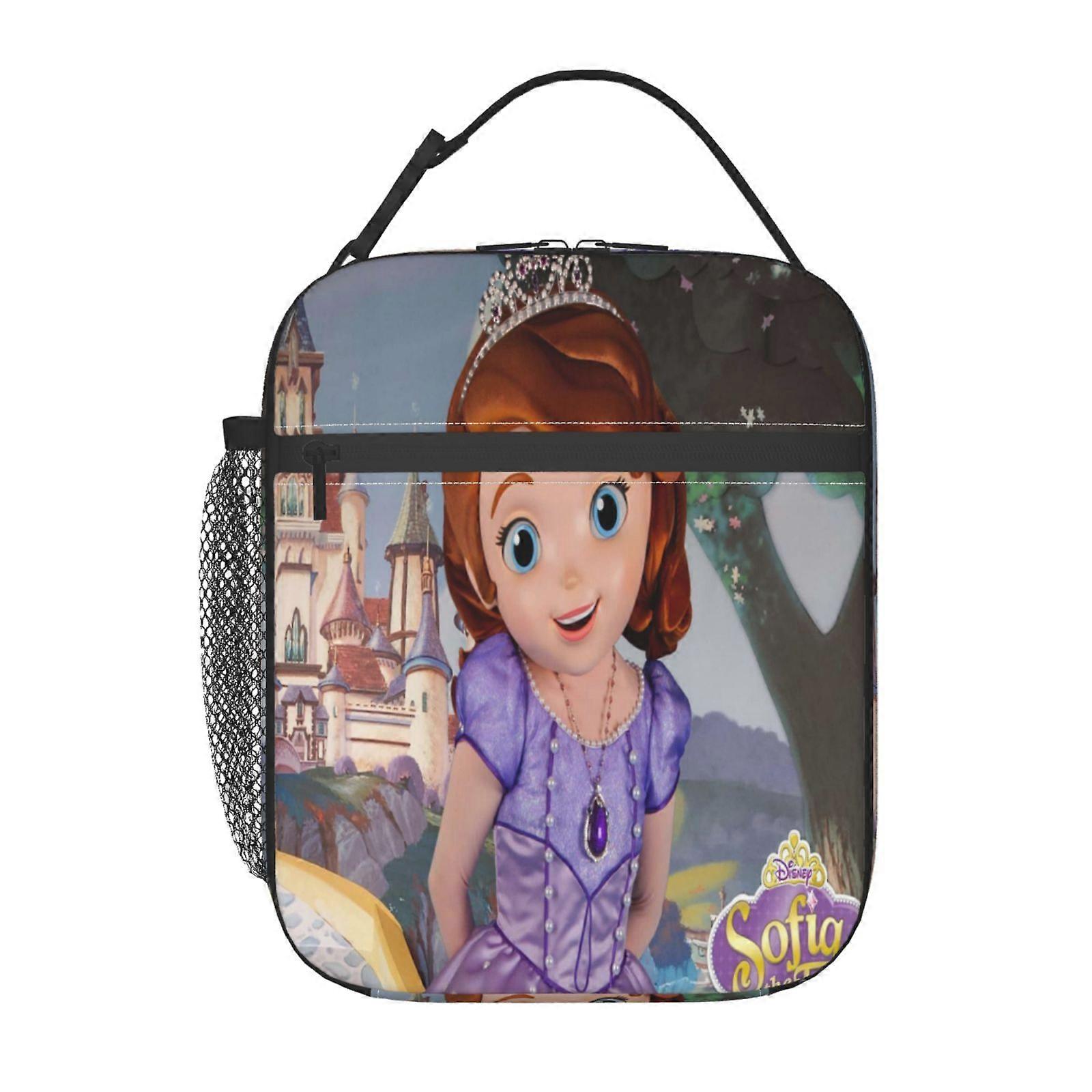g63 Sofia the First Lunch Bag Transparent Front Panel, Quick-View Design Without Opening, Time-Saving for Busy Professionals m63