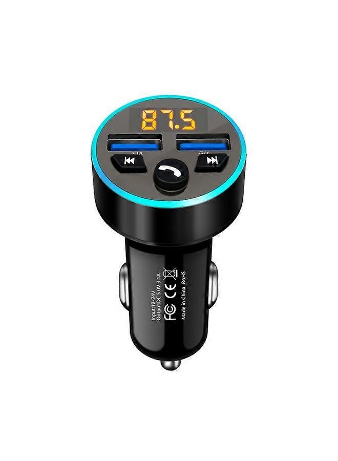 Type-C PD Fast Charger, Bluetooth 5.3 FM Transmitter for Seamless Music Streaming, Hi-Fi Sound with Built-in Mic for Clear Hands-Free Calls