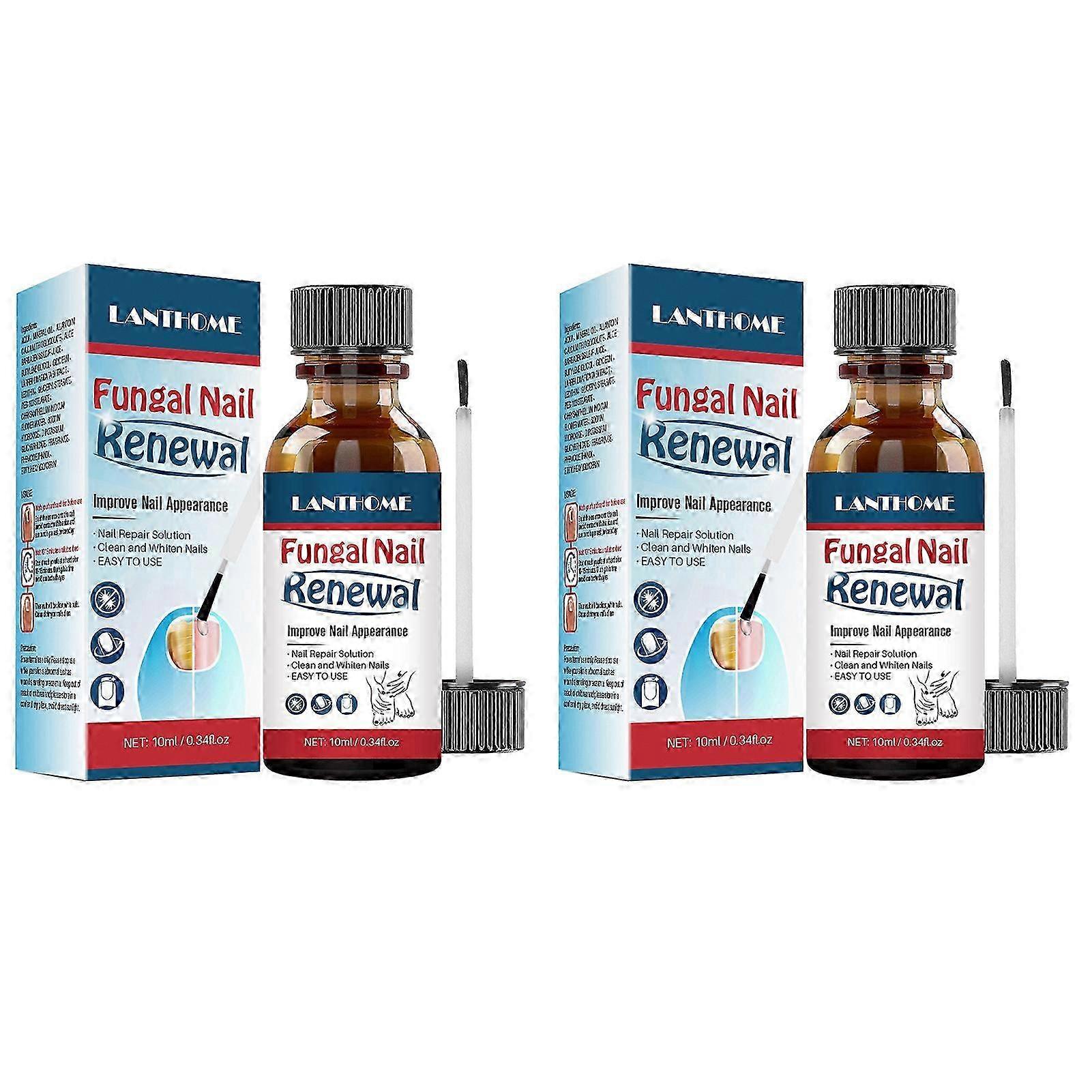 Extra Strength Anti-Fungal Nail Liquid - Naprawa szarych, przebarwionych i grubych paznokci, szybko wchłaniający się płyn wzmacniający paznokcie do wszystkich rodzajów paznokci