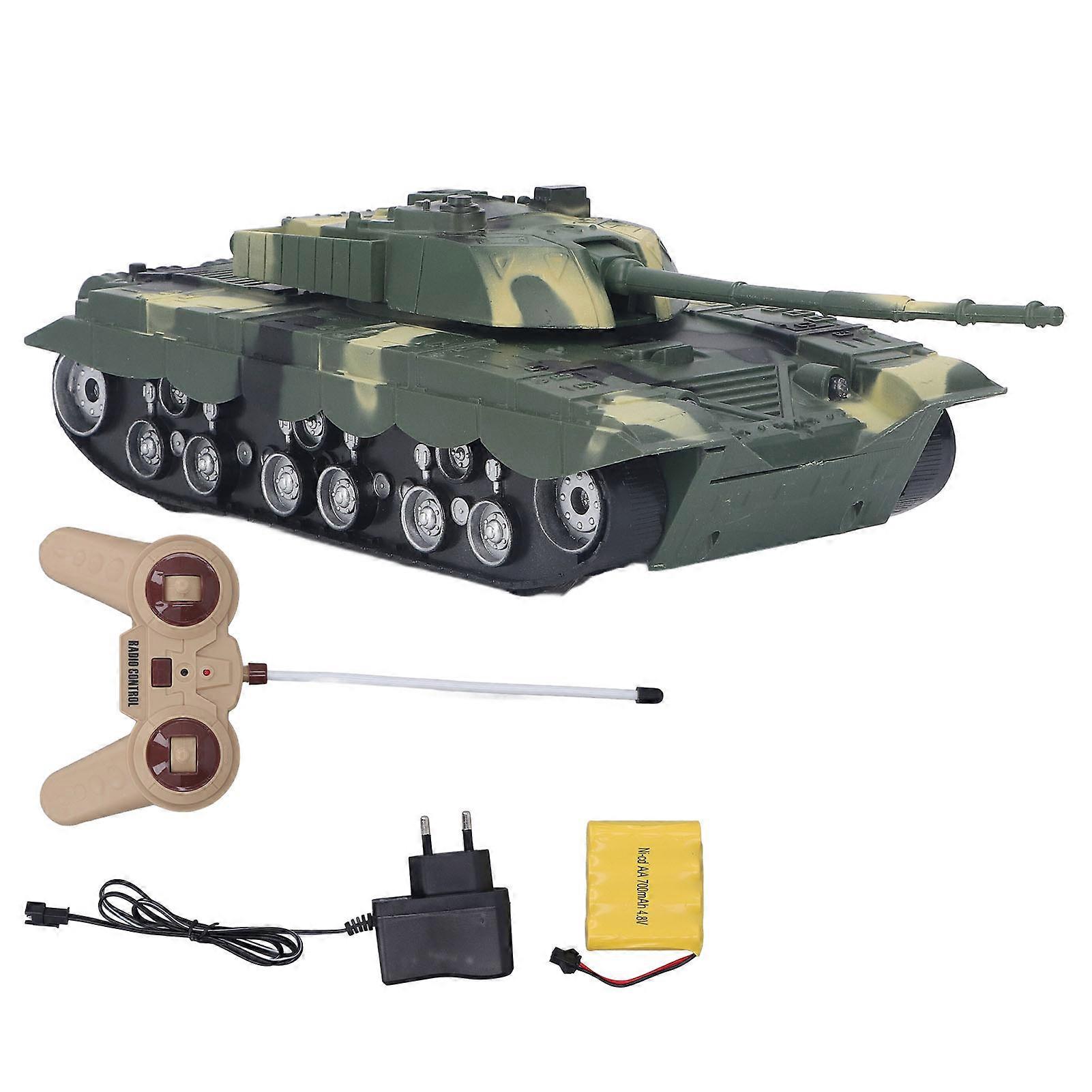 RC Tank 4 Channels Long Span Climbing Multi Angle Rotation 1:32 Battle Tank Toy for Kids