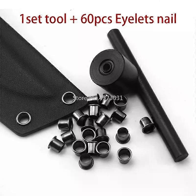 HaKeLai beroep K schede Eyelet fix tools Messenkoffer 1set tools +60 stuks klinknagels Kydex Holster nagel