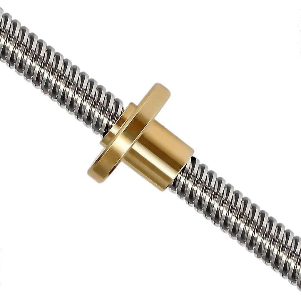 T8 Lead Screw Rod 250mm 2mm Pitch Trapezoidal Thread for 3D Printer CNC Linear Rail Assembly