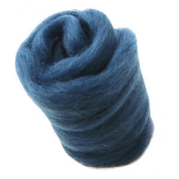 2X 10g Soft Wool Roving Felting Wool for DIY Needle Felting Craft Grayish