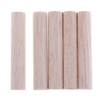 2xBalsa Wood Stick Unfinished DIY Woodworking Craft Modelling Stick 5pcs 80mm