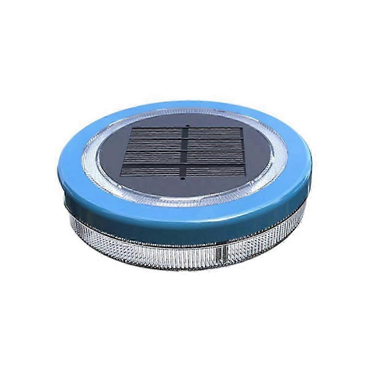 8 LED Solar Ground Lights Waterproof Disk Landscape Lighting for Garden Yard Walkway Path