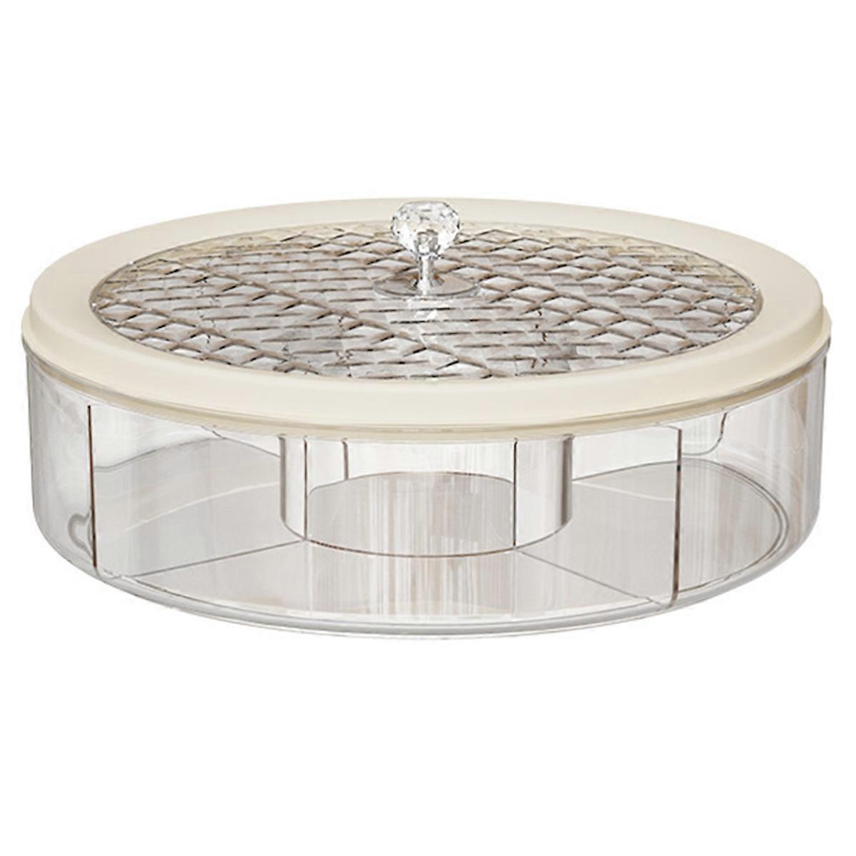 Transparent Luxury Fruit Plate with Lid Large Capacity Candy Box
