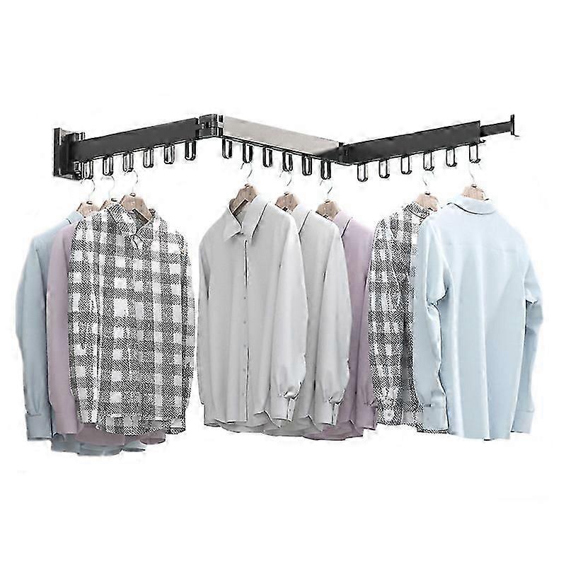 Folding drying rack can corner folding stretch with hook balcony drying rack