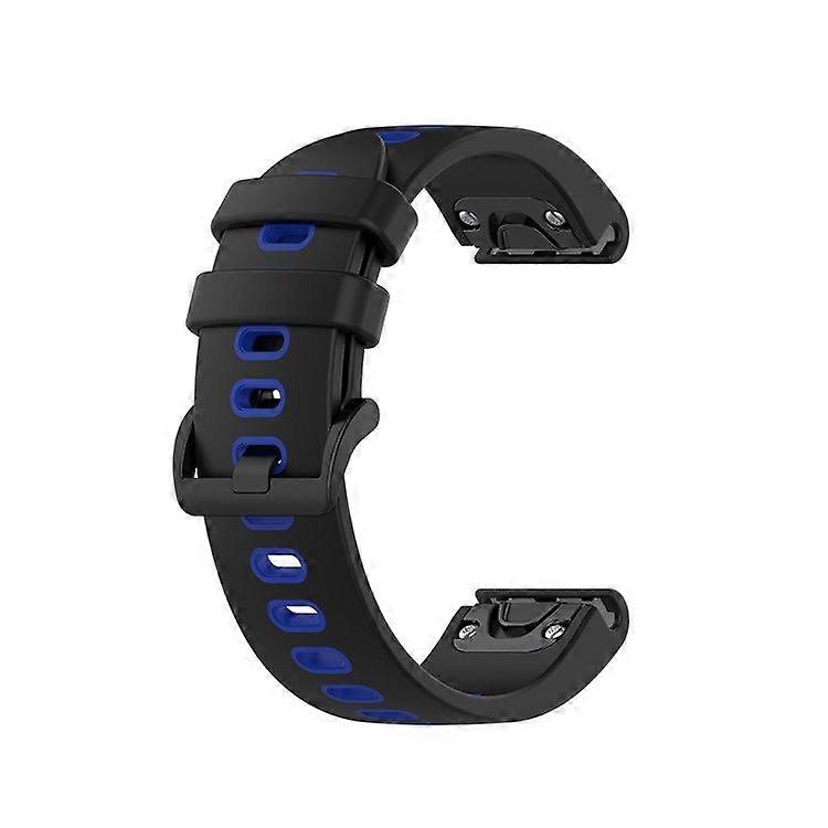 Bi-color Watch Band Silicone Watch Strap for Garmin Fenix 6S/Fenix 5S
