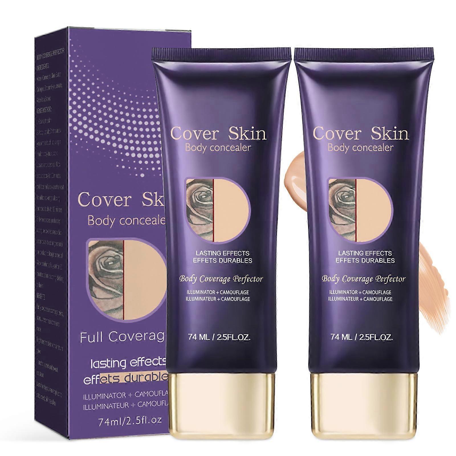 Body Coverageor All Over Complexionor For Leg Body Makeup, Long Lasting TransferResistant (2.5OZ2PC)