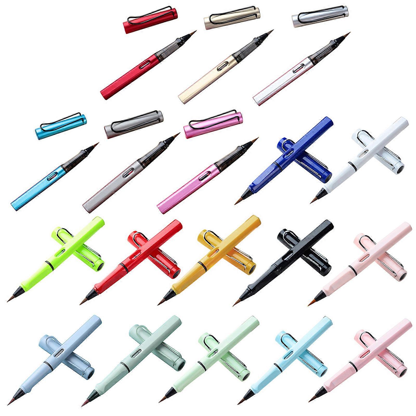 Pro čínský kaligrafický štětec Fountain Pen-like Calligraphy Brush refillable pro psaní preaktní kresby malování 16 makronky zelená