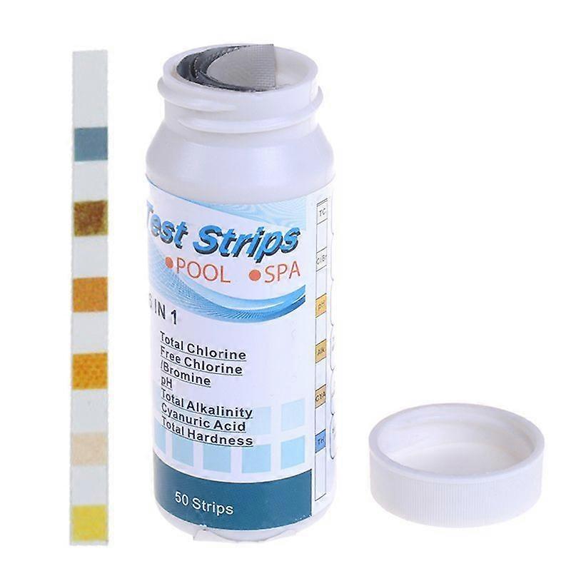 6 In1 Swimming Pool Ph Chlorine Spa Bromine Acid Test Strip Cyanuric Alkalinity