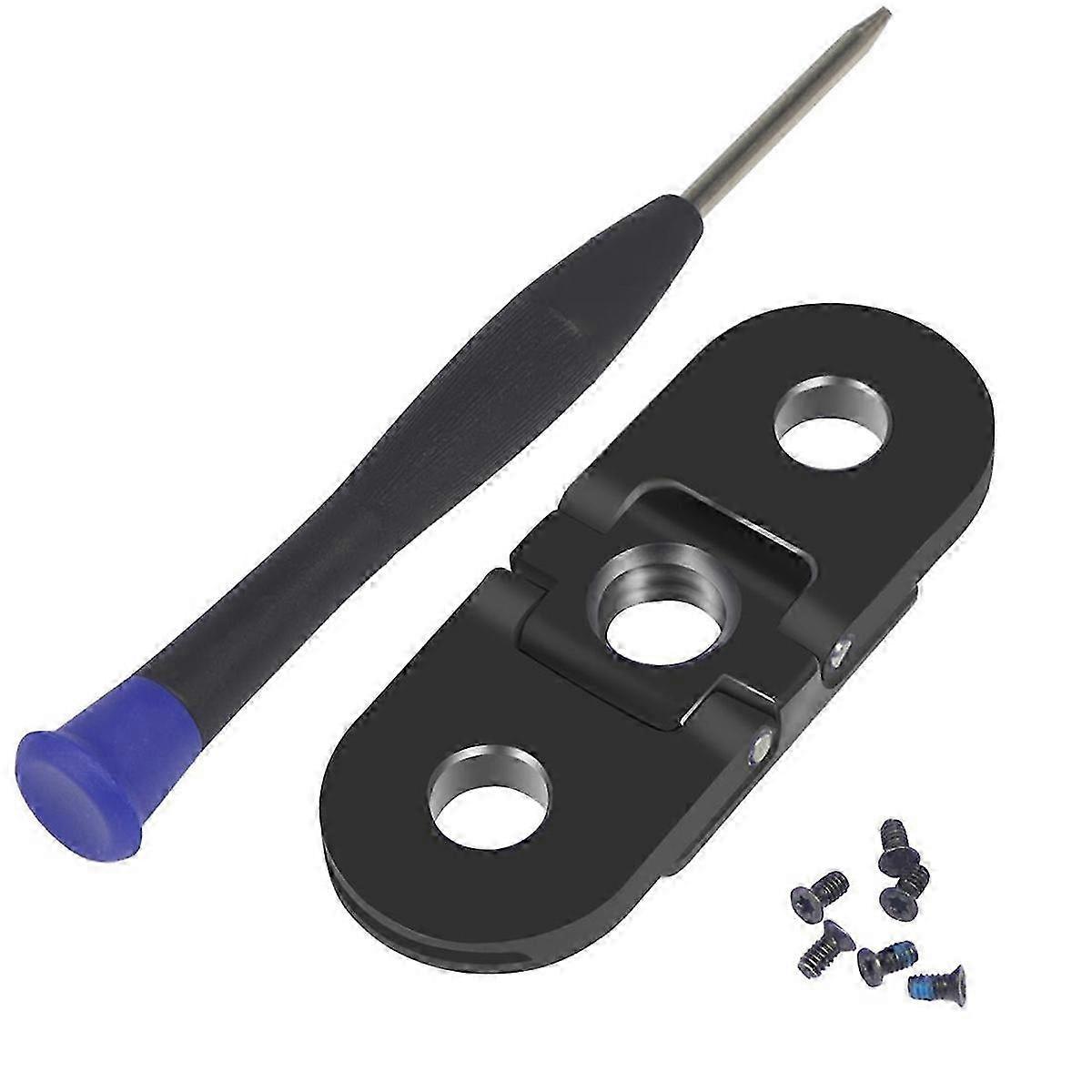 Metal Finger Tripod Mount Adapter Dual Port 1/4 Thread Hole Base