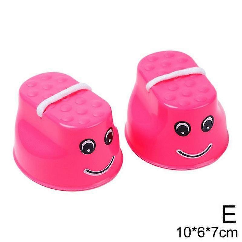 (1 pair) Pink (E)$ Children's stilts kindergarten balance toy