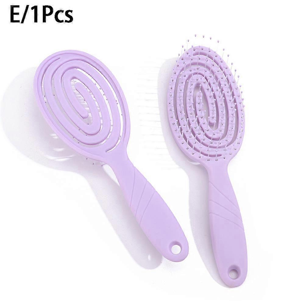 Memory Scalp Massager Comb Stress Relief Soft Elastic C-Shape Large Hair Brush for Healthy Hair Follicles 5 Colors