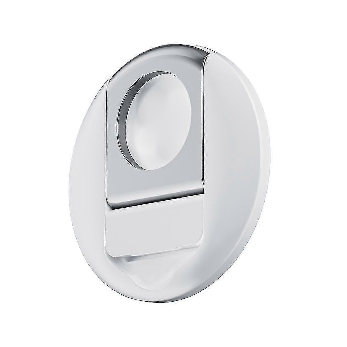 Magnetic Mobile Phone Holder For Continuity Camera Mount with Round Ring Support and Kickstand in White Color