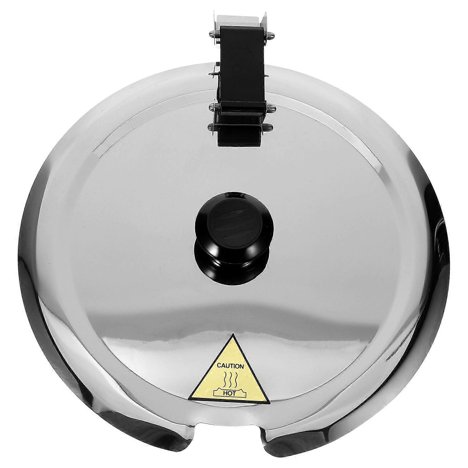 Stainless Steel Electric Soup Warmer Lid with Heat Resistant Handle for Steaming, Cooking, and Stewing – Reusable Kitchen Accessory