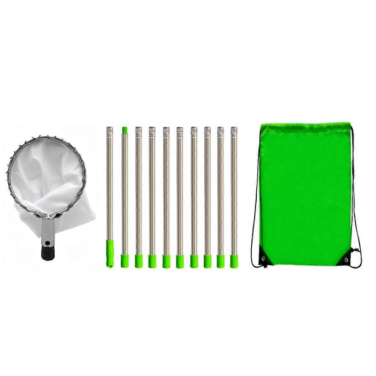 Fruit Picker with Telescopic Pole Metal Fruit Picker Orchard Gardening Peach Picking Tool Fruit Cat