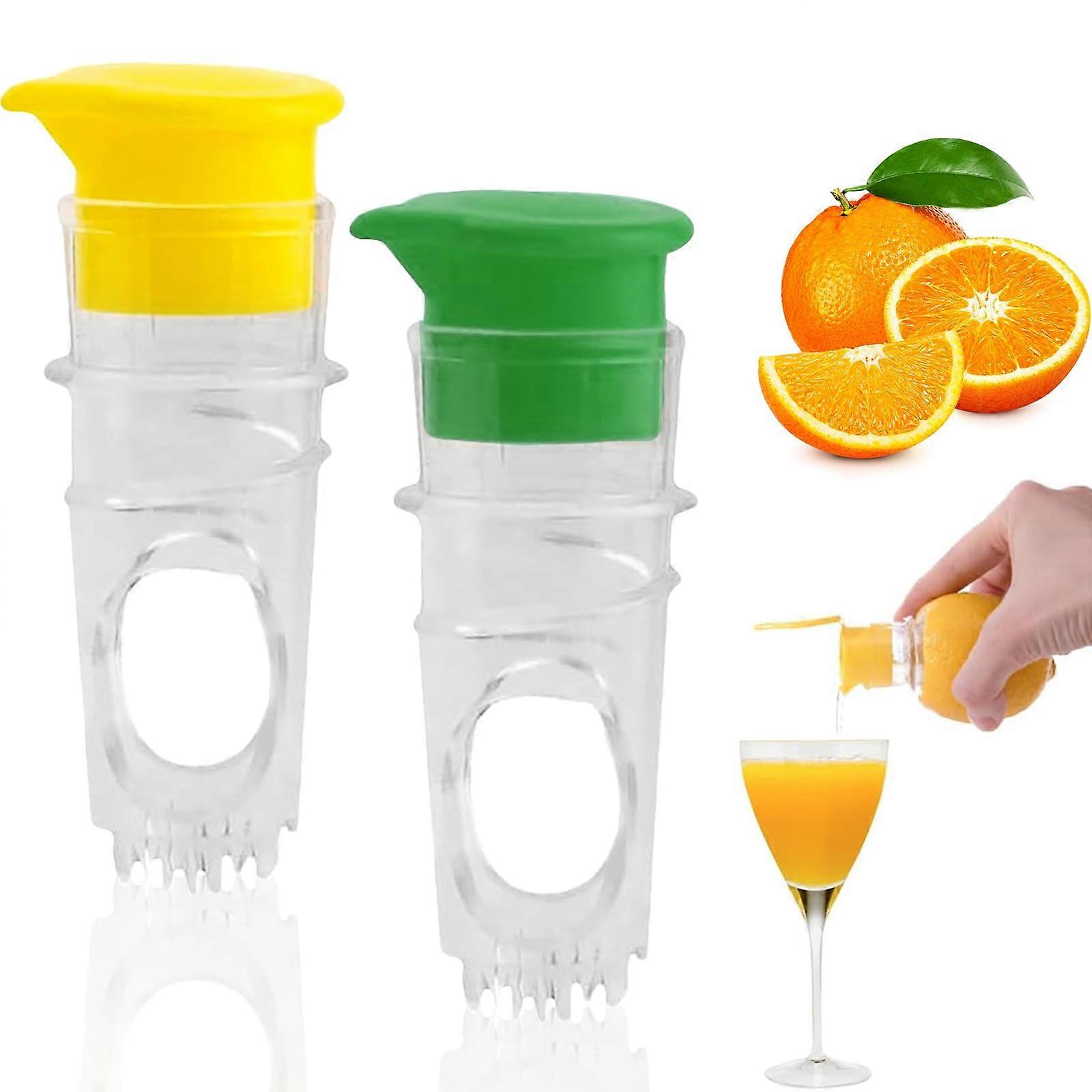 Pack of 2 Lemon Squeezer, Manual Juicer, Manual Citrus Juicer, Suitable for Lemons, Oranges and Other Types of Citrus Fruits, (2)