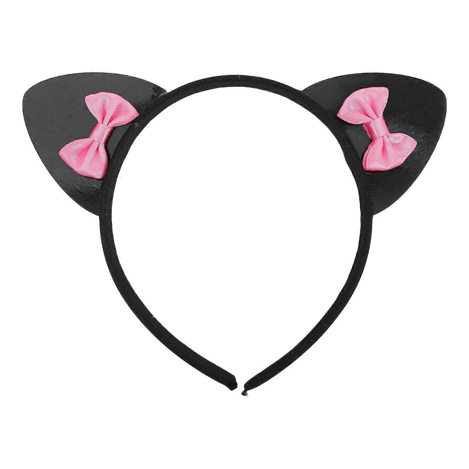 Animal Themed Spa Headband Plush Cat Ears Cosplay Events Soft Felt Cloth 1Pack