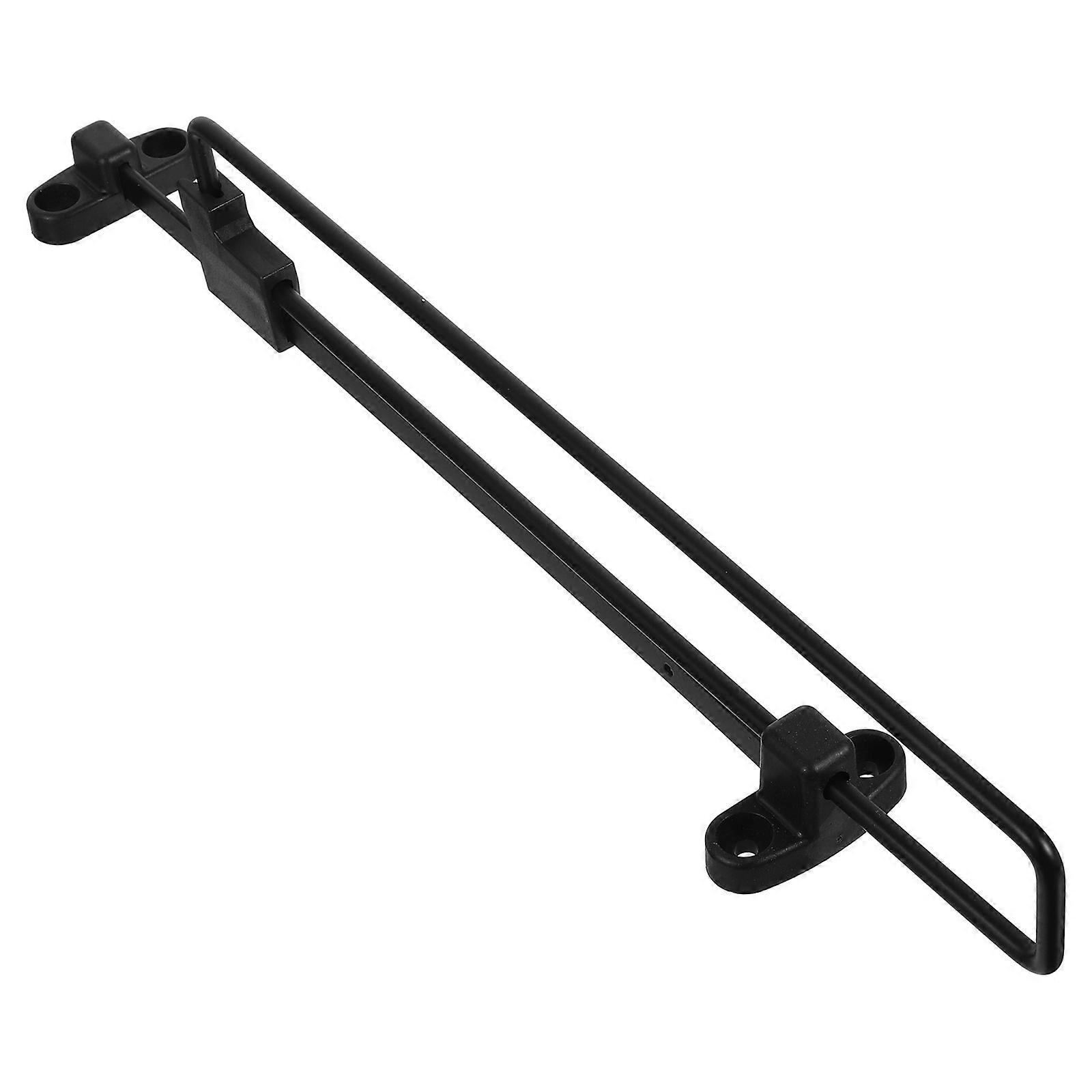 Retractable Overhead Closet Rod with Curved Design for Space Saving Wardrobe Storage