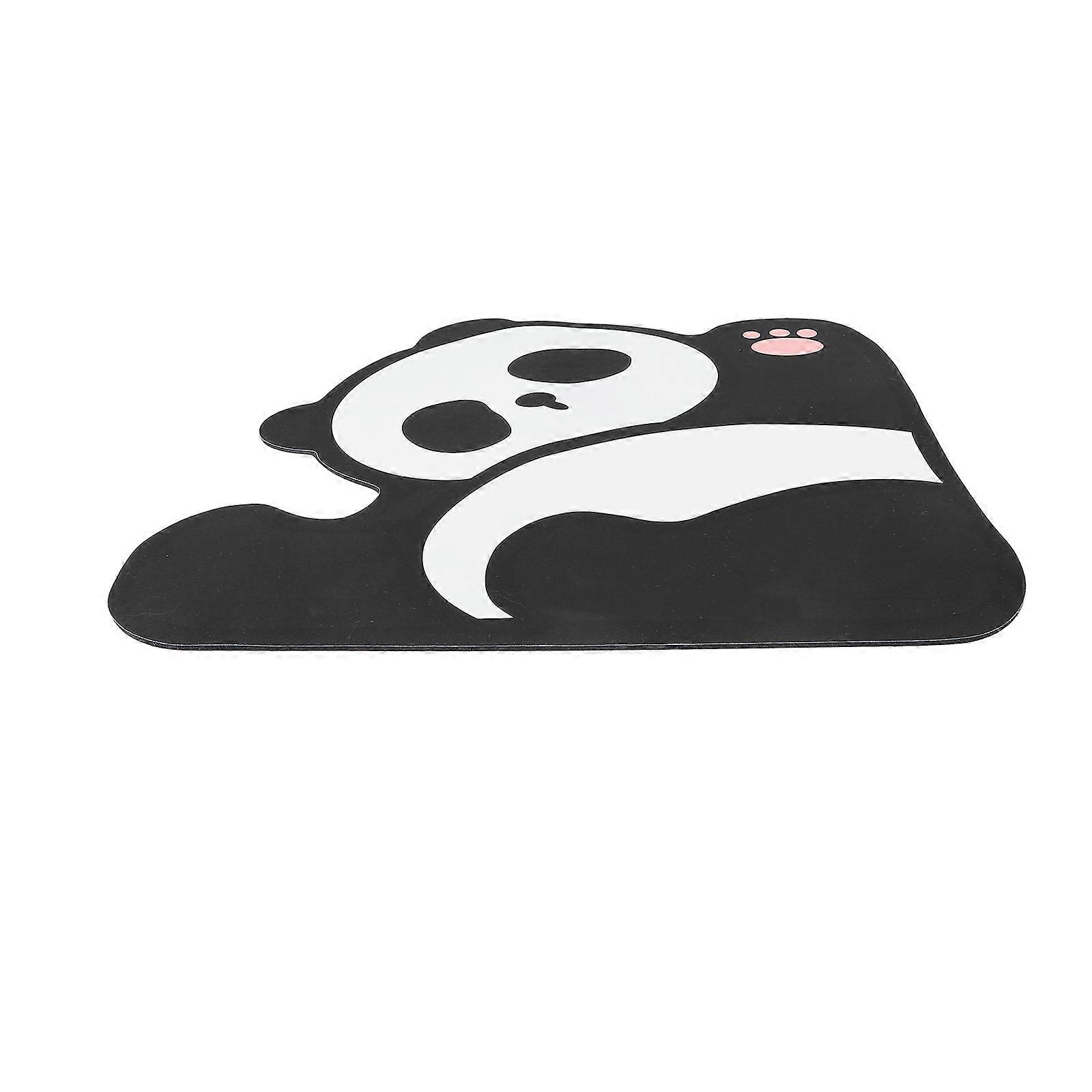 Quick Drying Bath Mat Panda Bath Mat RV Accessories Entryway Non-Slip Diatomite 1Pcs