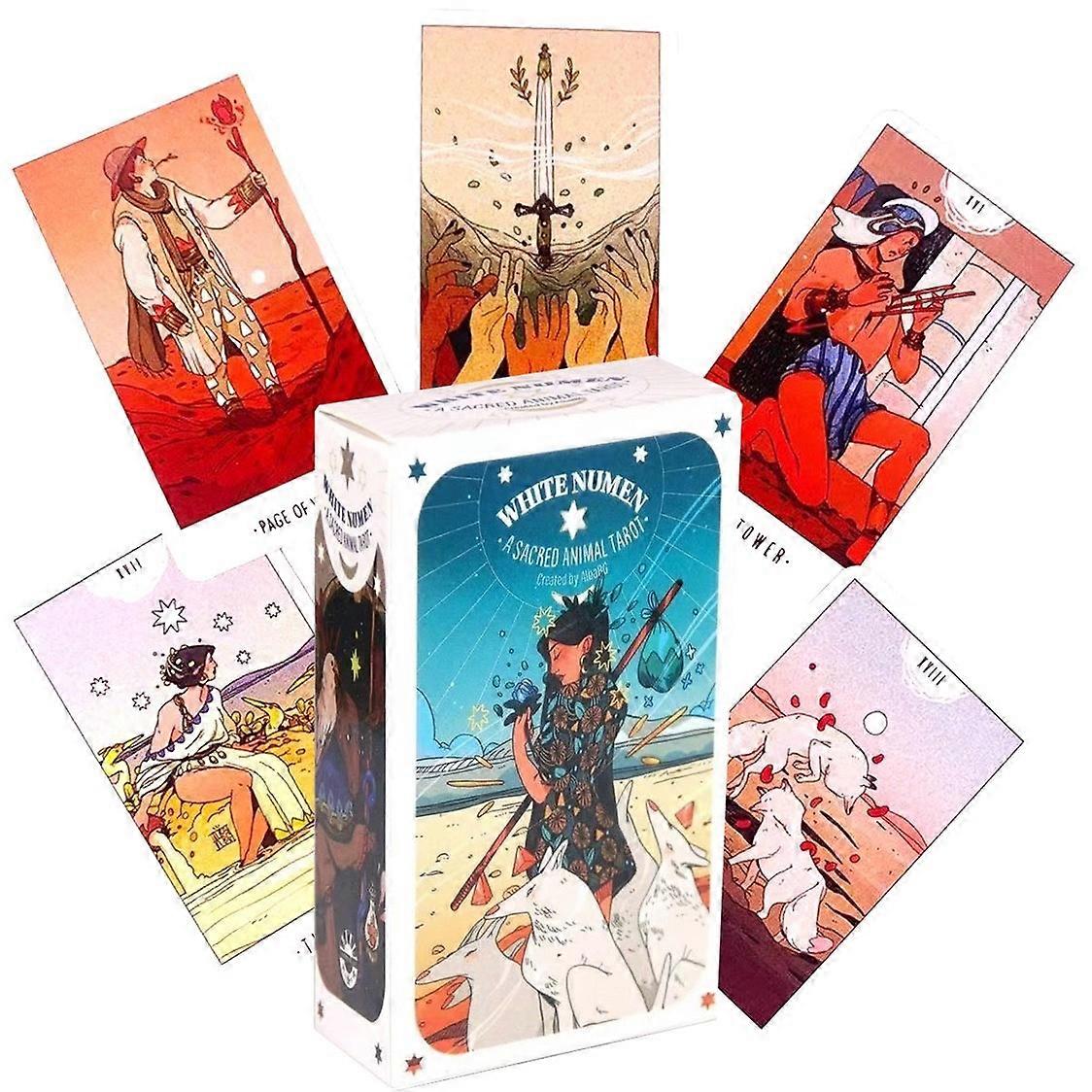 White Numen Tarot Deck: Beginner English Tarot Cards Divination