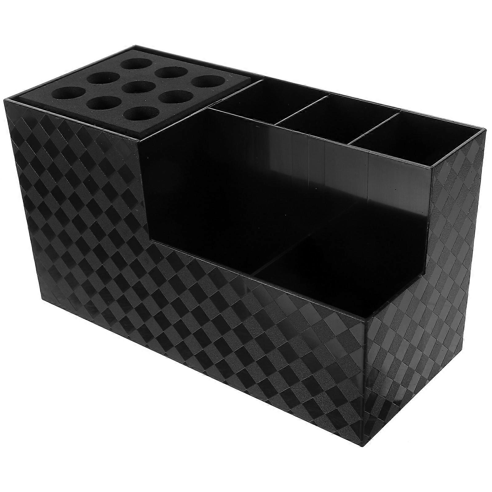 ארגונית כלי עיצוב ארגונית כלי שיער מקצועי סלון אחסון מכשירי חשמל שחור 18.5X10.5X8.5 ס"מ מספרה 1 חבילה