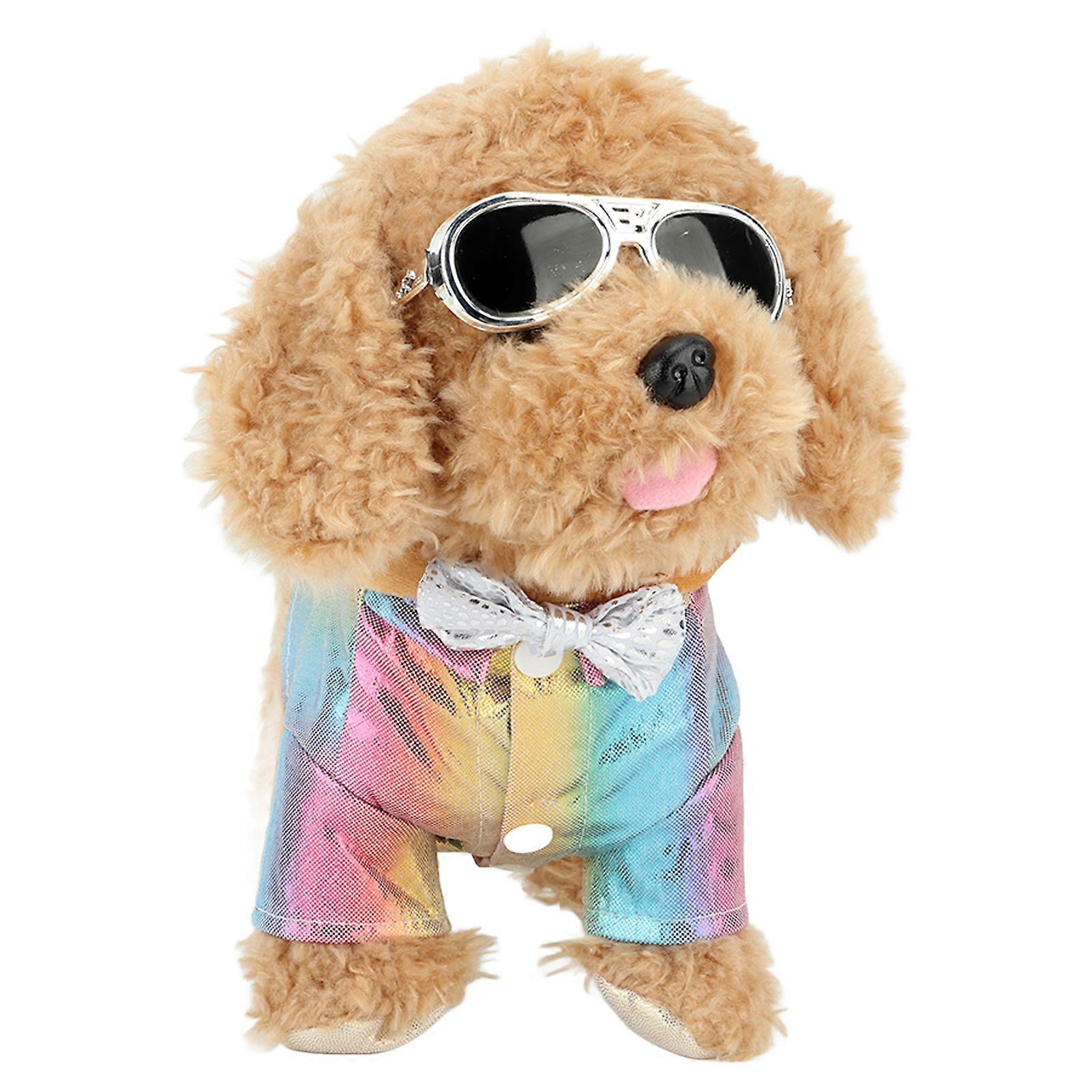 Cute Interactive Electronic Dog Toy Singing Walking Wagging Tail for Birthday