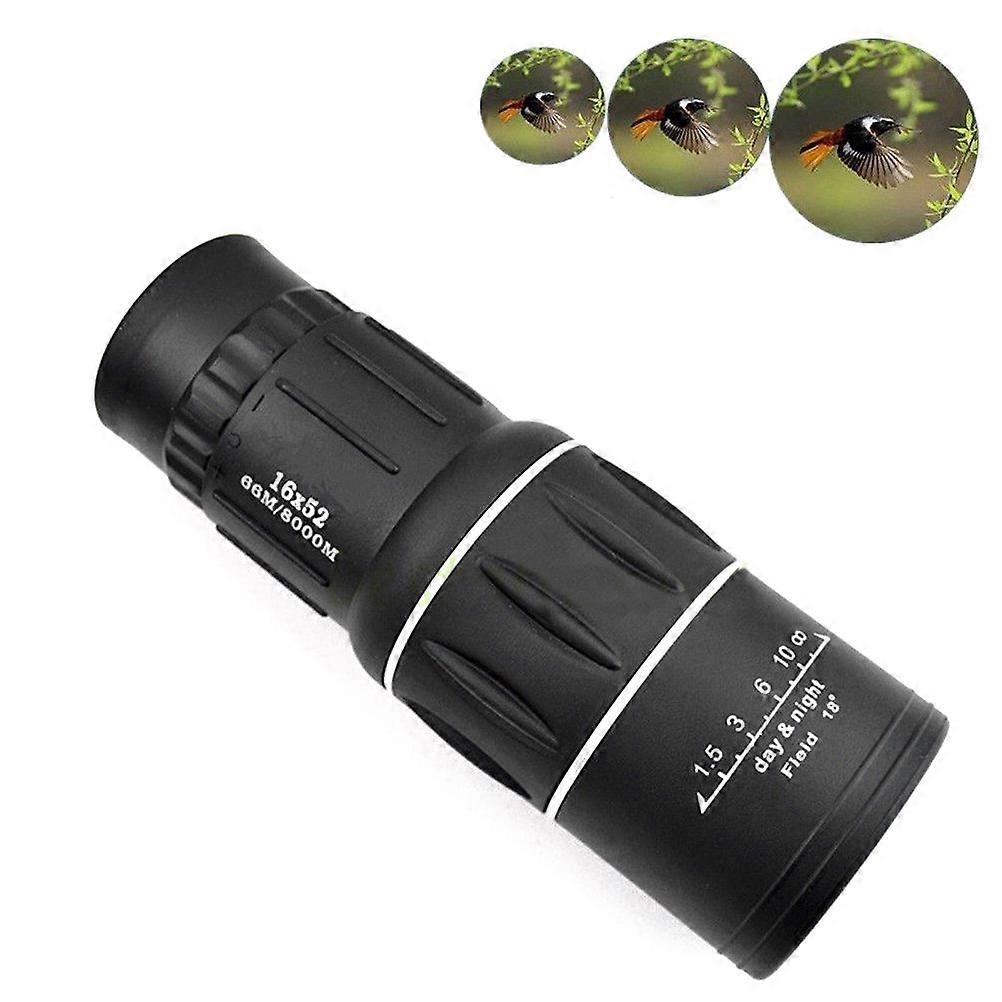 Portable Telescope Monocular Telescope Compact Outdoor Activities Black 1 Set