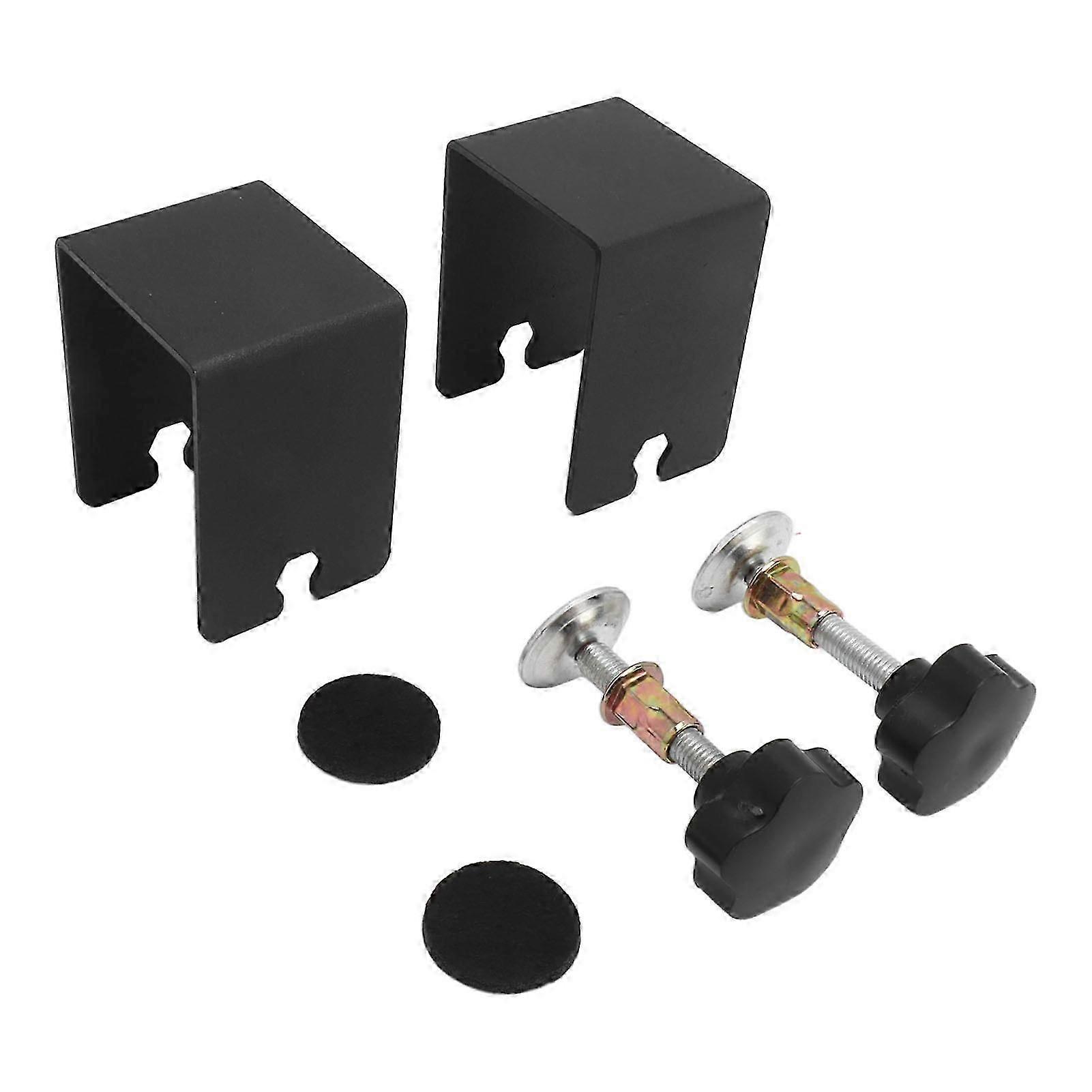 2PCS Drawer Front Installation Clamps Electrostatic Spraying Cabinet Front Installation Clamps for Drawer Black