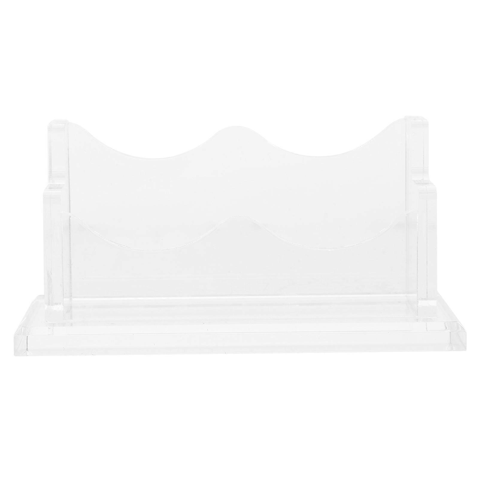 Card Display Organizer Desktop Card Storage Stand Transparent 12.00X5.80X5.60CM Display Function 1Set