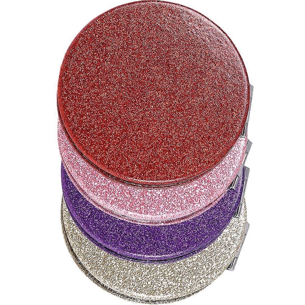Personal Compact Mirrors Portable Folding Mirror High Definition 7.2x7.2cm Traveling Mirror 4Pack
