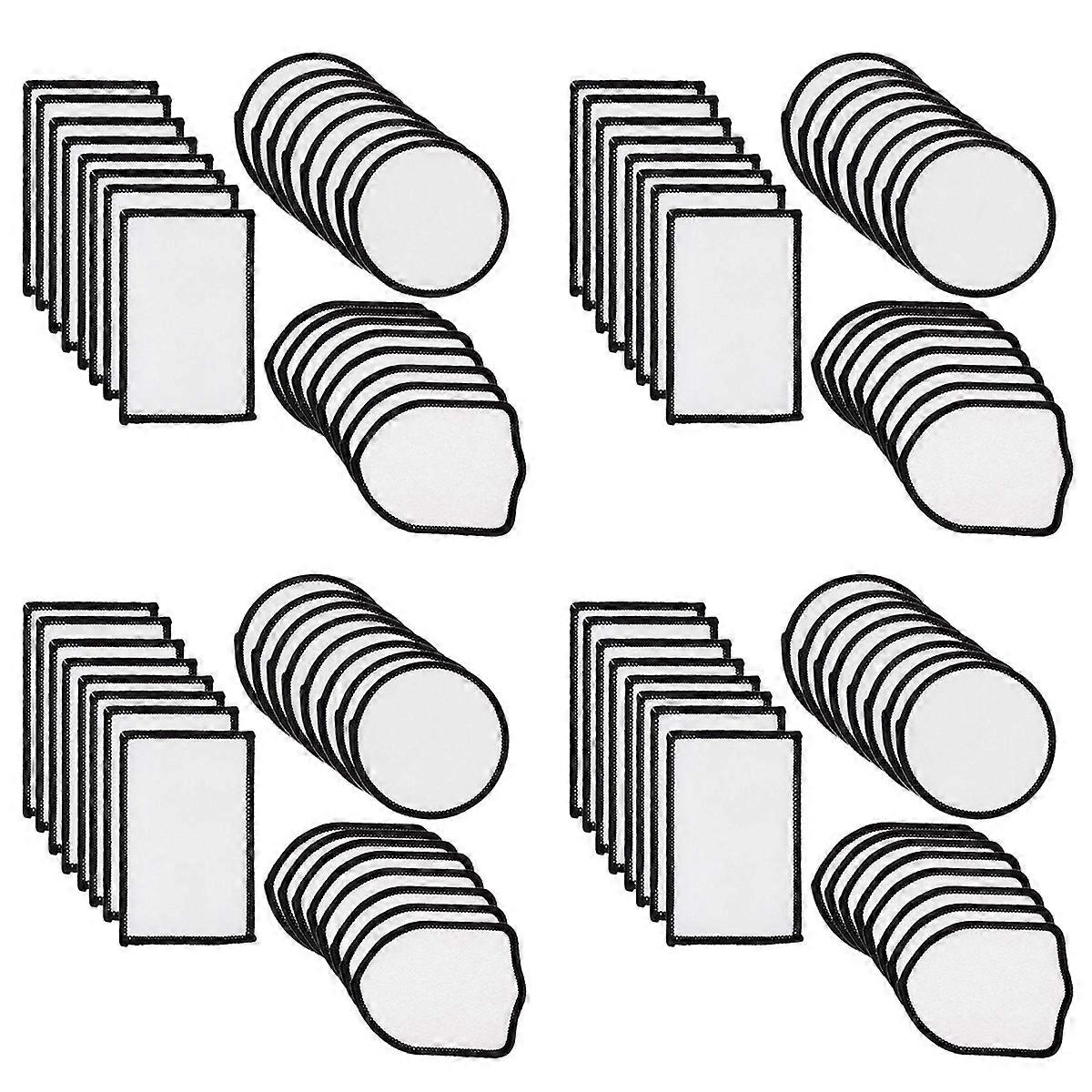 24Pcs Sublimation Patch Blanks Fabric Iron-on Patches Repair Patch