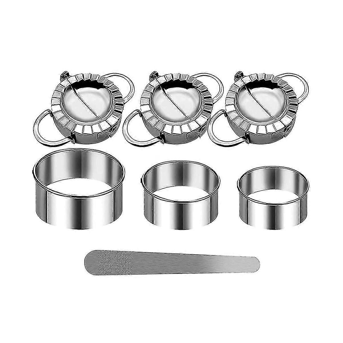 Ravioli Shaper, Stainless Steel Dumpling Ravioli Shaper Set, Ravioli Cookie , Dumpling Maker, For M