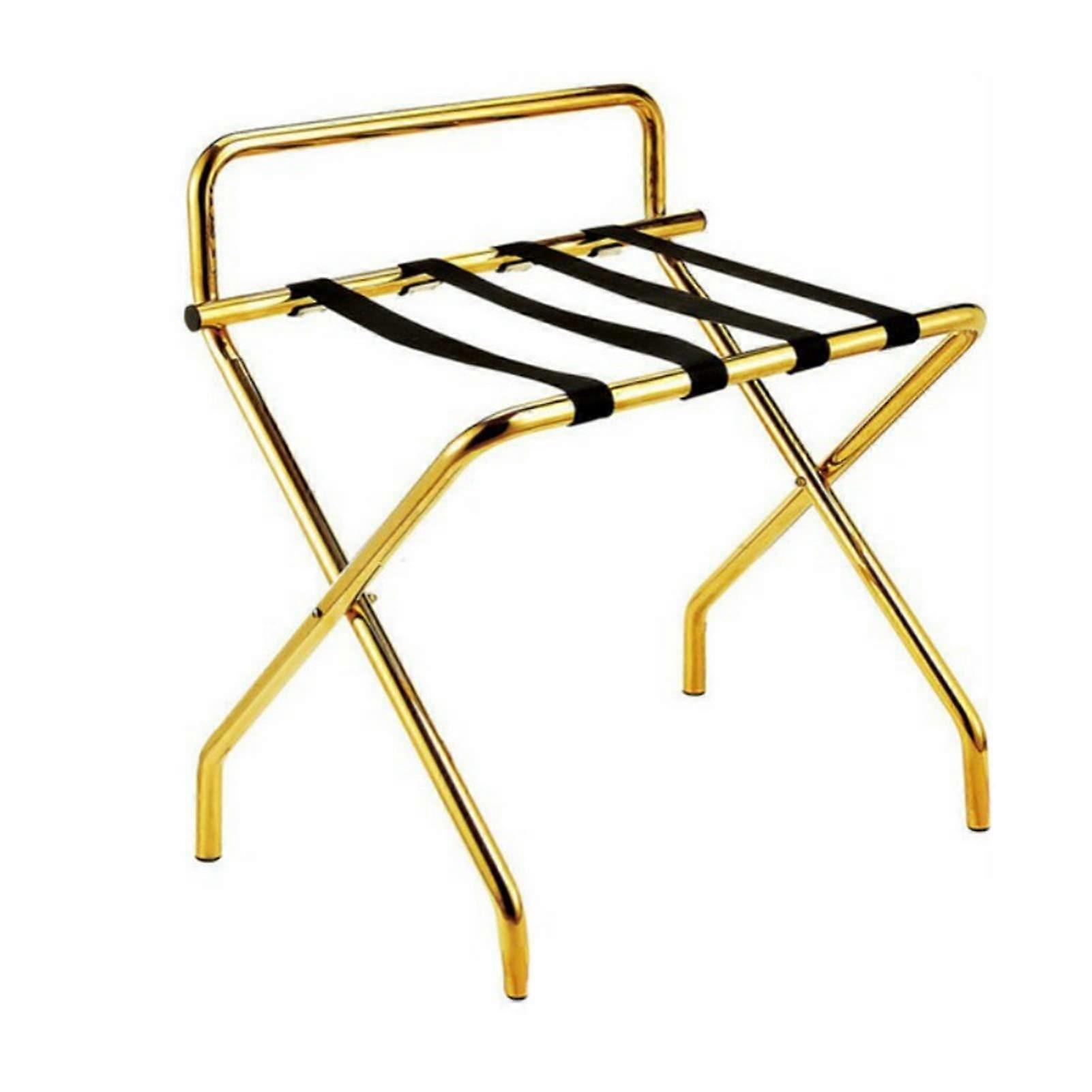 Luggage Stand  Folding Suitcase Stand Made of Steel, Portable Stool, 60x46x68cm (FA Gold)