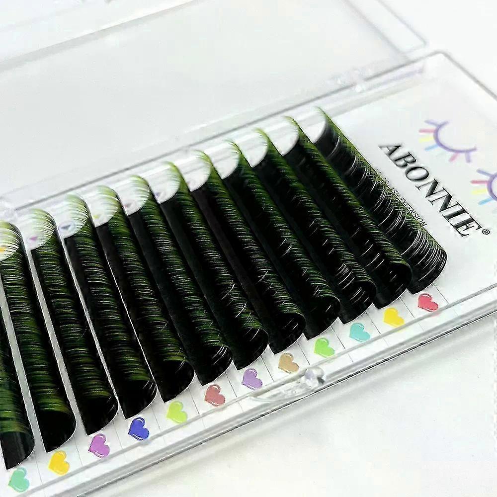 Gradient Red Green Blue Purple Color Eyelash Extension Individual Faux Mink Ombre False Eye Colored Lashes