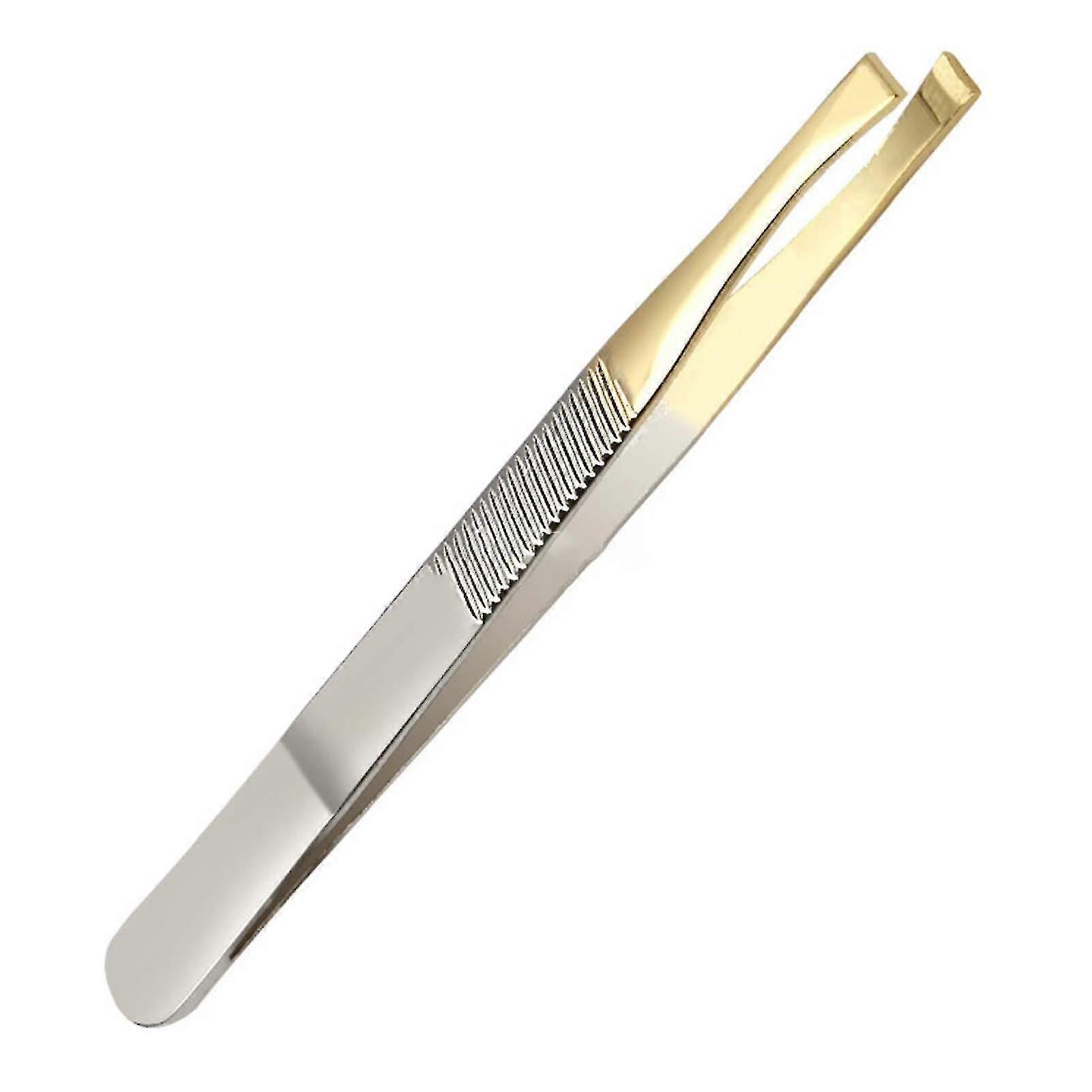 シルバー/ゴールドフラット/斜め眉毛クリップヘアトリマーつけまつげプライヤー美容ツール