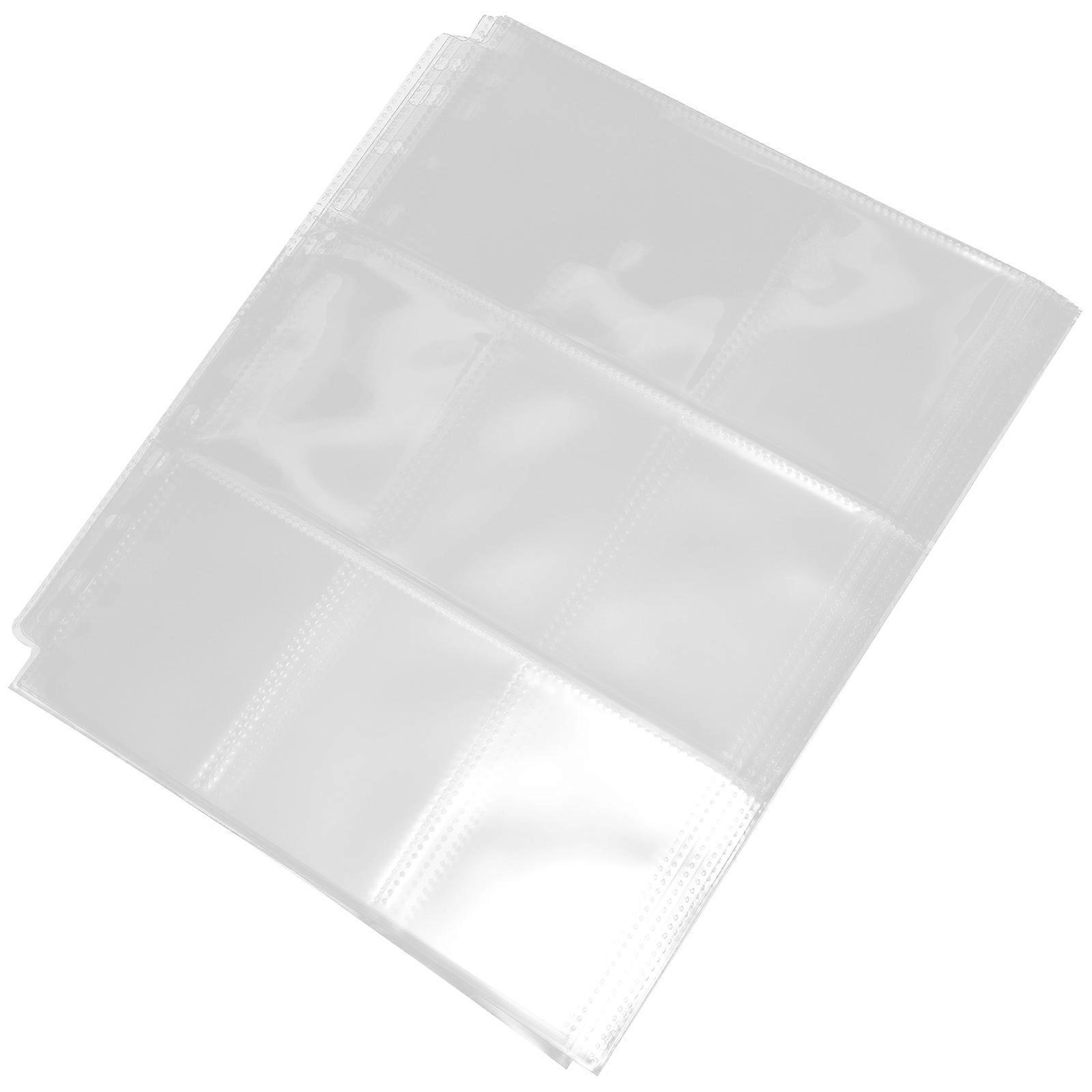 Collector Card Sleeves Trading Cards Binder Transparent Design Protection Display 10 Sheets