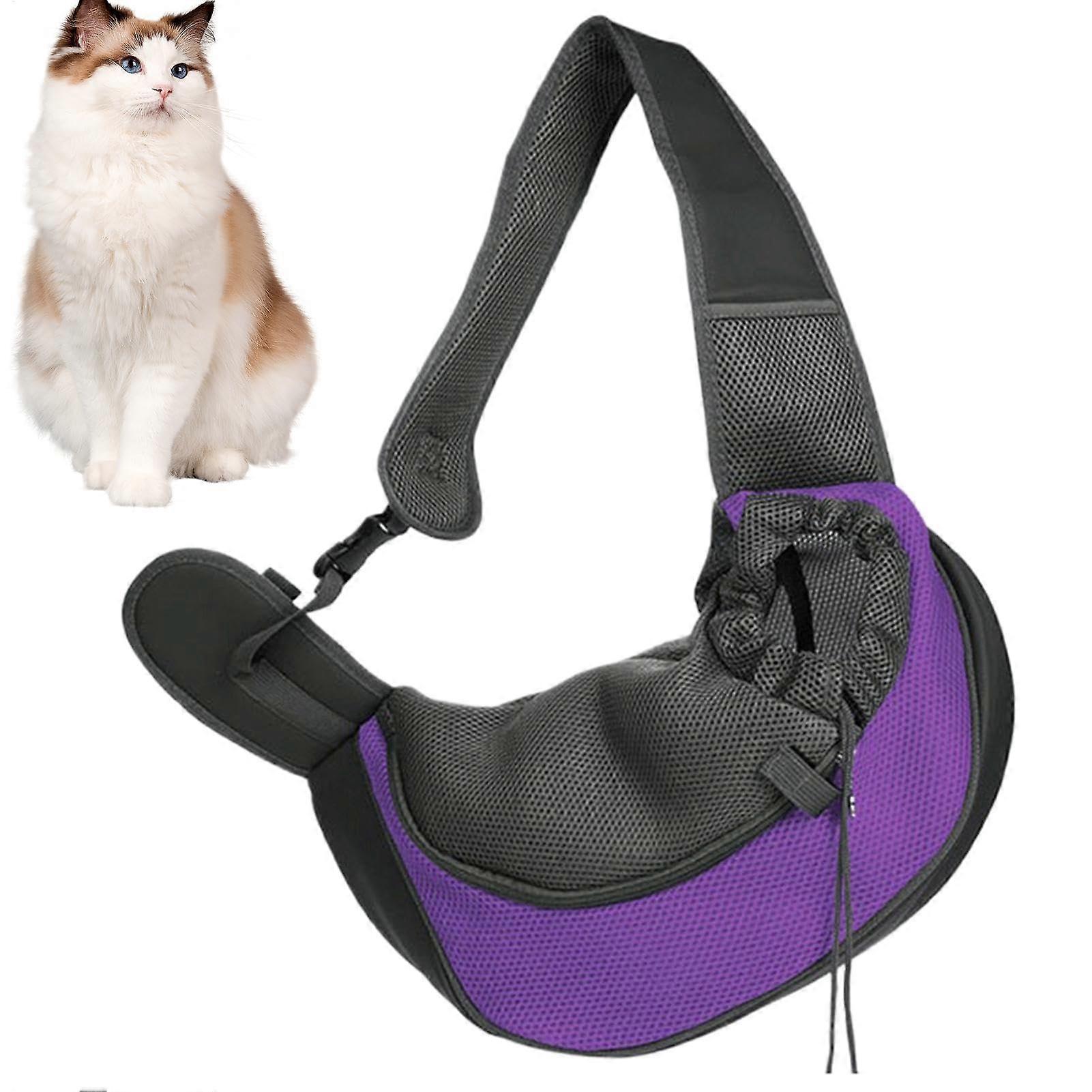 Dog Shoulder Carrier Adjustable, Breathable Mesh Pet Carrier for Small