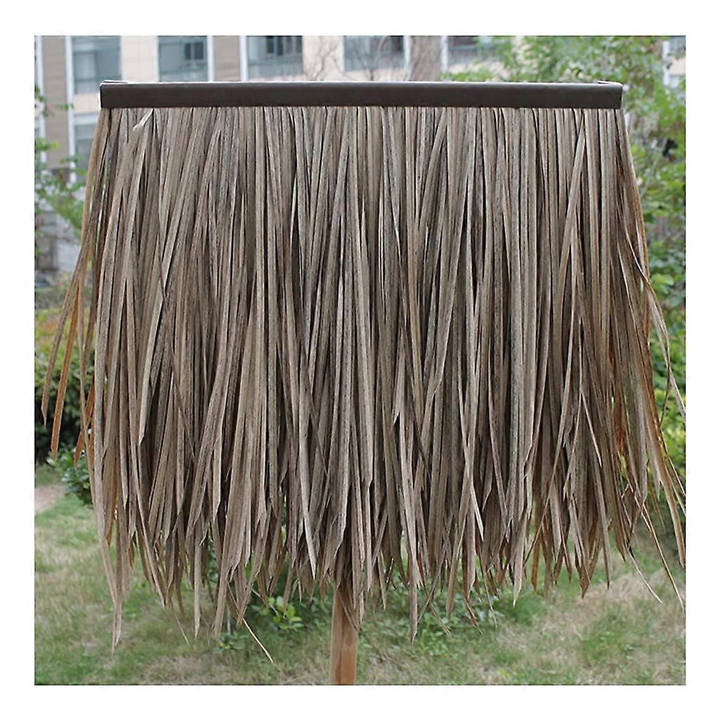 Fake Straw PE Flame Retardant Roof Tiles 6pcs Yellow B